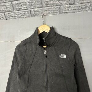 The North Face Womens Full Zip Fleece Jacket Charcoal Grey Heather Small S/P